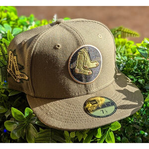 Boston Red Sox 59fifty 7 1/8 Fitted Camo UV Olive Green 1961 ASG Patch New